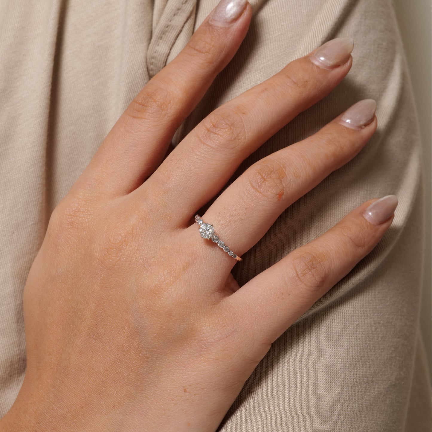 Round Solitaire Diamond Ring