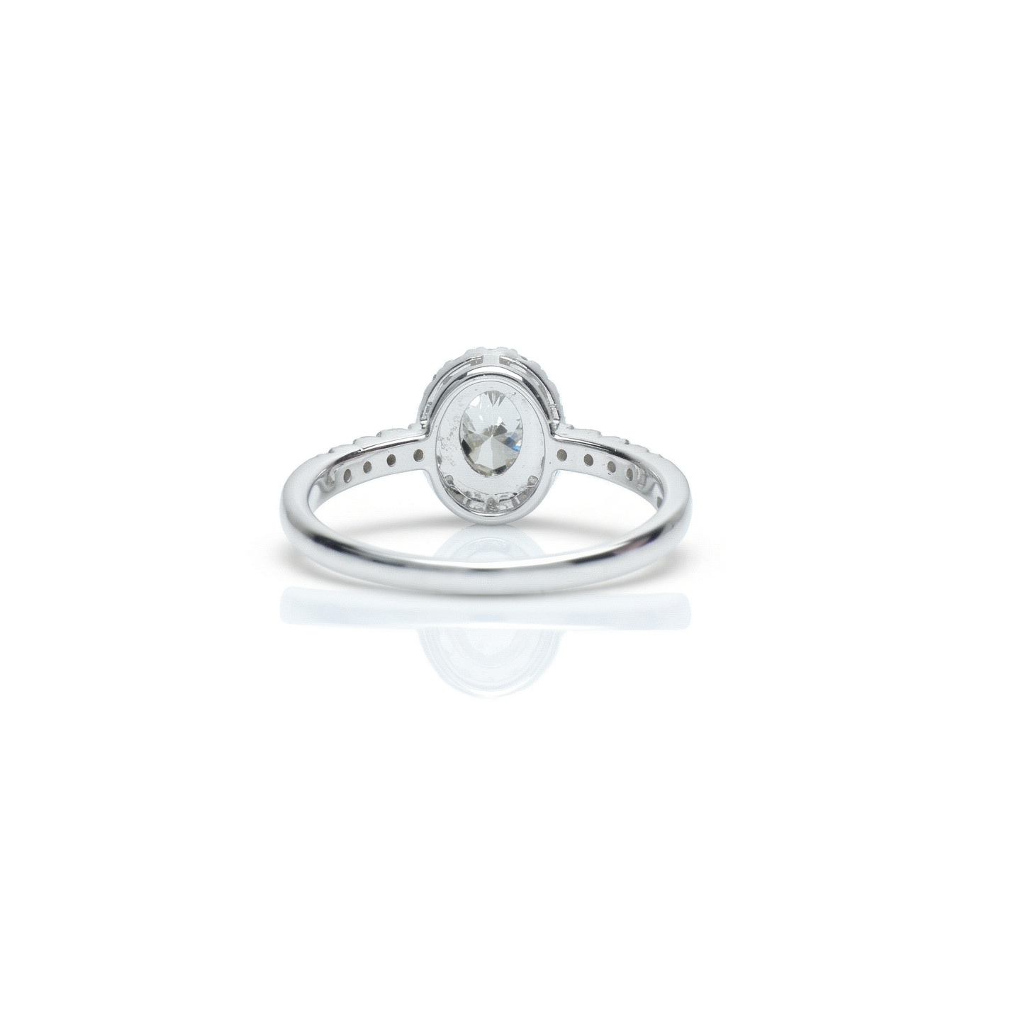 Oval Halo Diamond Ring