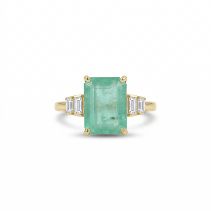 Emerald Cut Diamond Ring