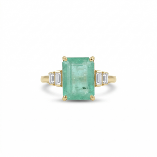Emerald Cut Diamond Ring