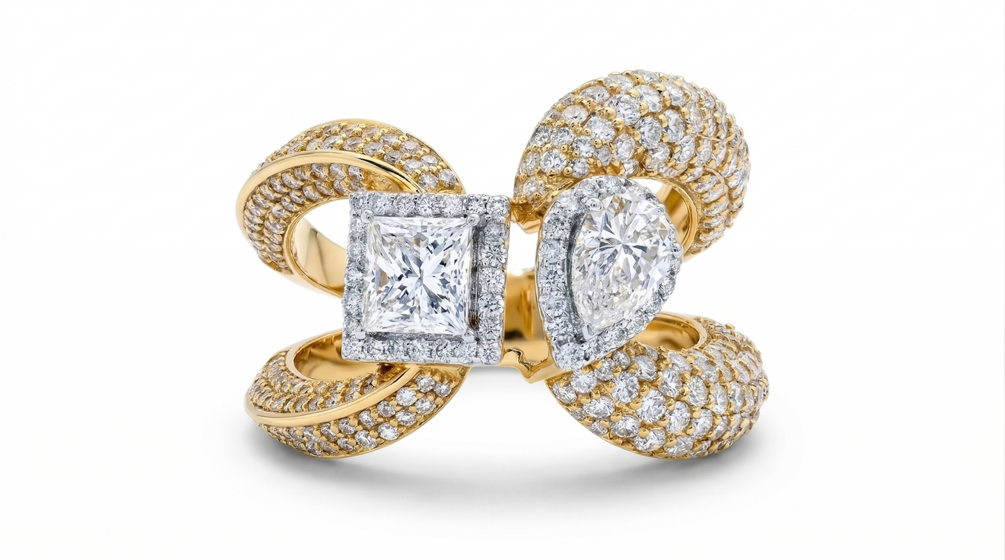 Dual Natural Diamond Ring