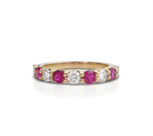 Ruby Diamond Eternity Band