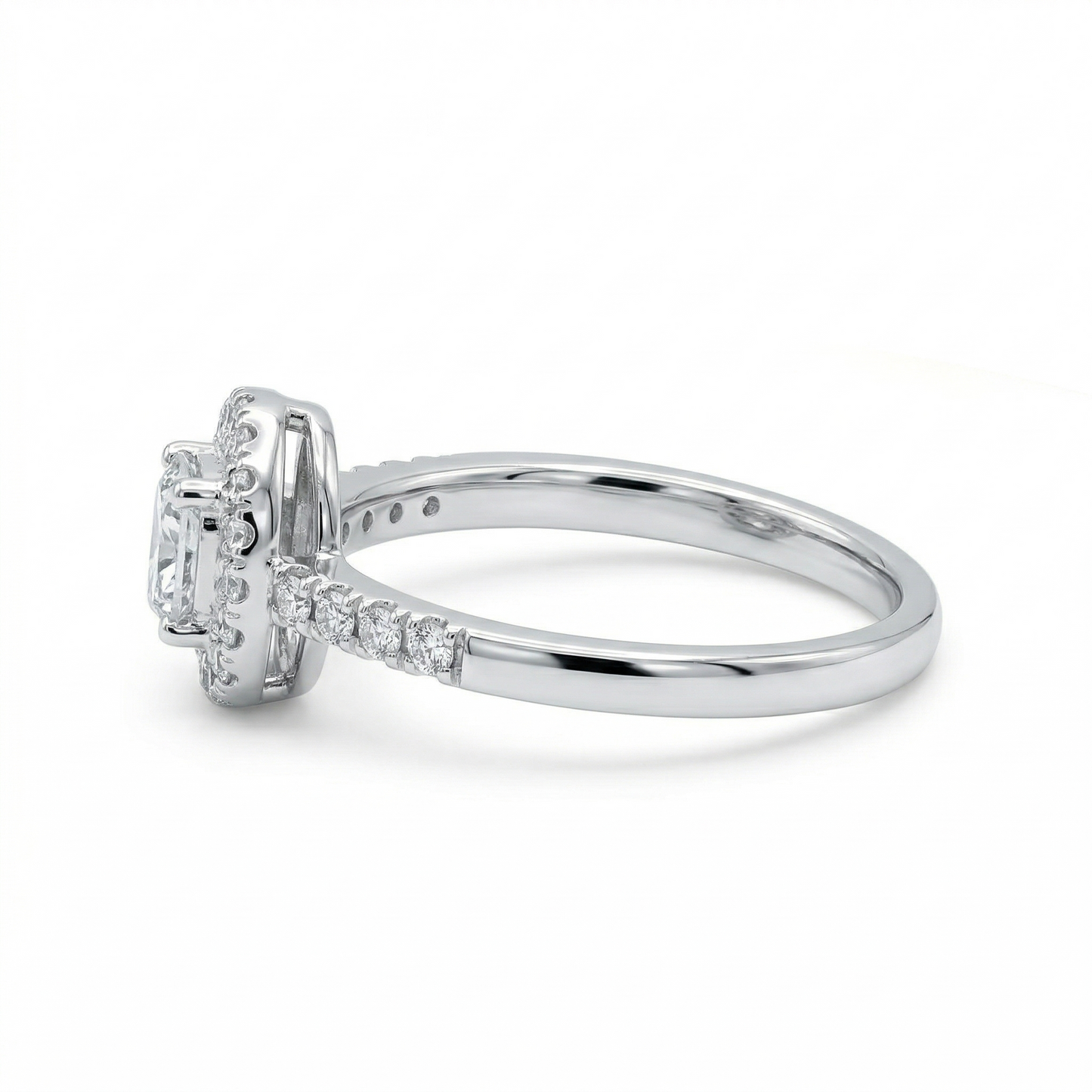 Oval Halo Diamond Ring