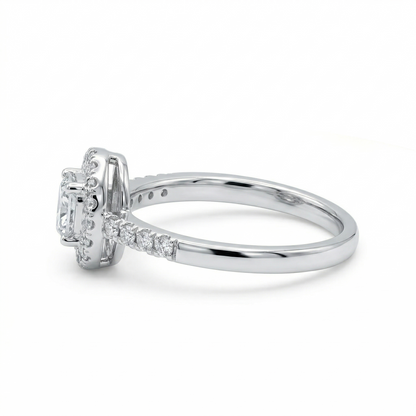 Oval Halo Diamond Ring