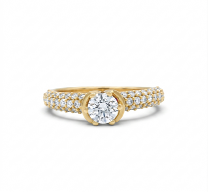 Solitaire Engagement Diamond Ring