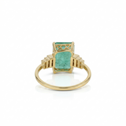 Emerald Cut Diamond Ring