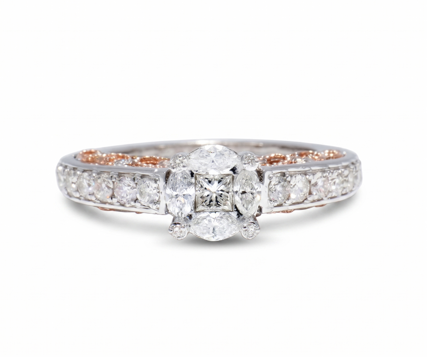 Illusion Set  Fancy Natural Diamond Ring