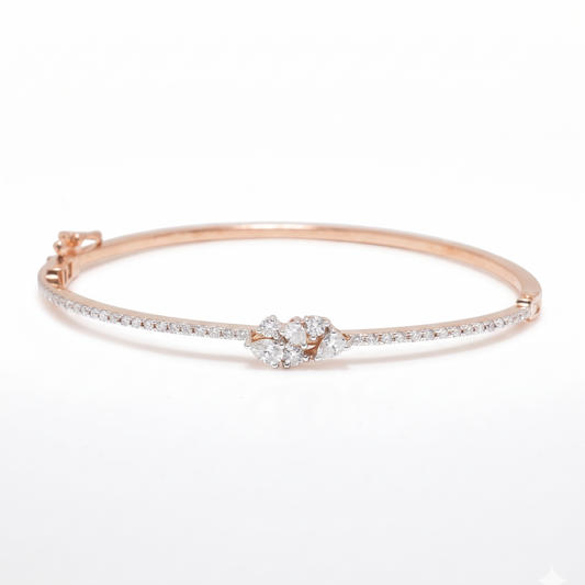 Marquise Cluster Natural Diamond Bracelet