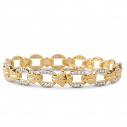 Men's Diamond Chain Link Bracelet