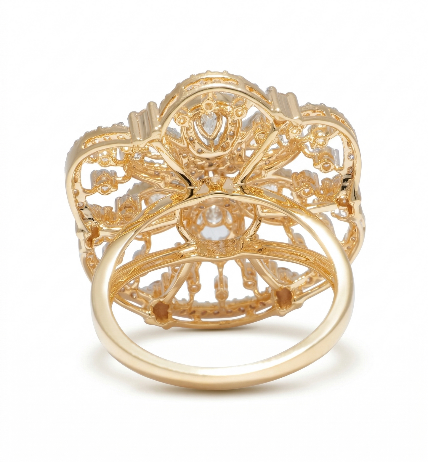 Flower Cluster Diamond Ring