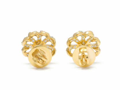 Flower Diamond Stud Earrings