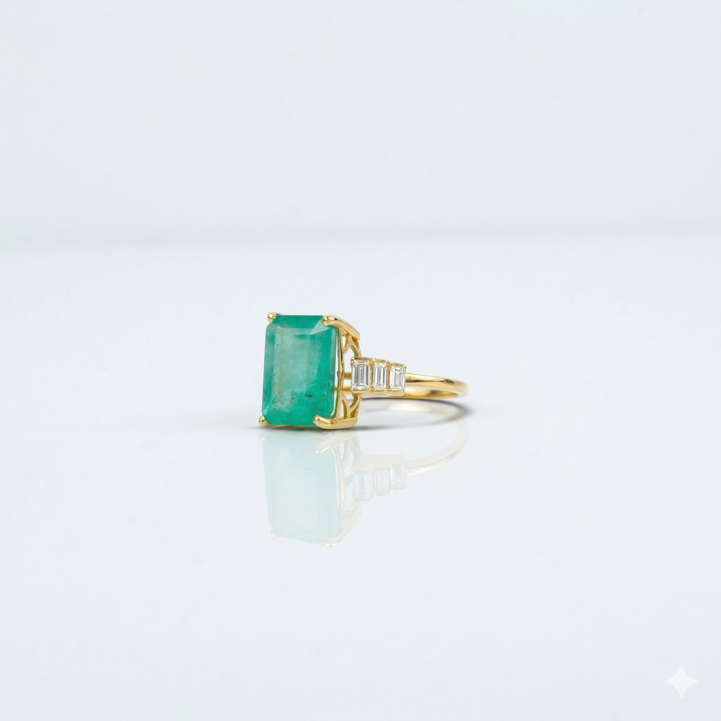 Emerald Cut Diamond Ring