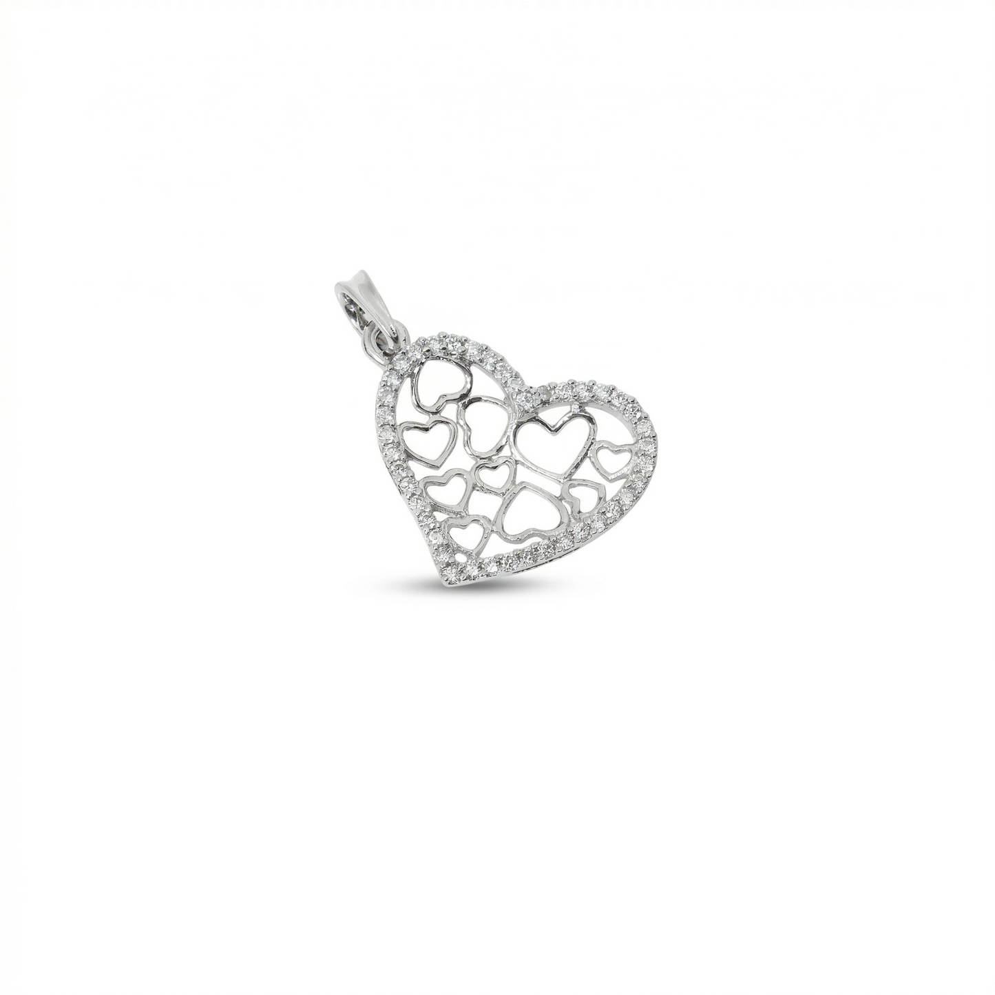 Heart Natural Diamond Pendan