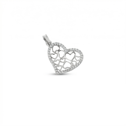 Heart Natural Diamond Pendan