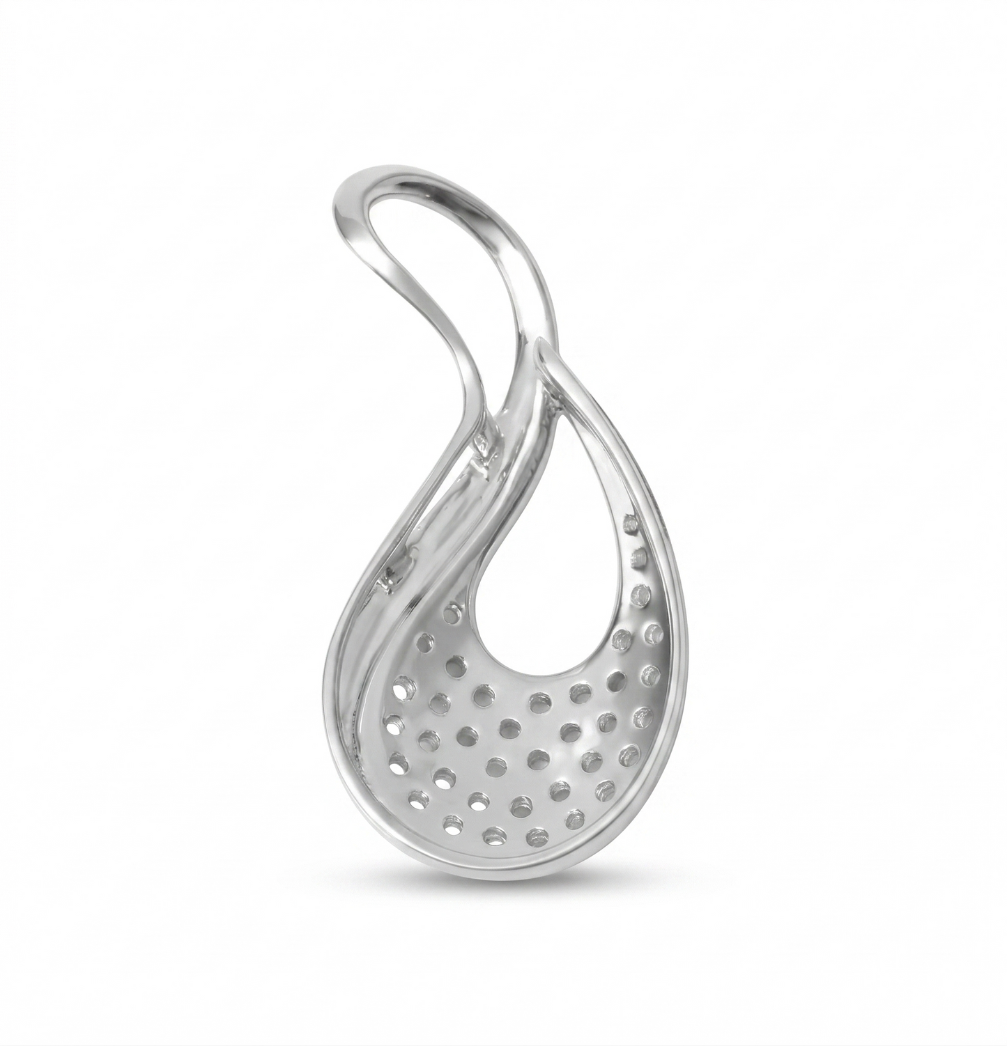 Teardrop Infinity Natural Diamond Pendant