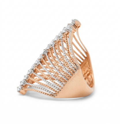 Cage Natural Diamond Band Ring