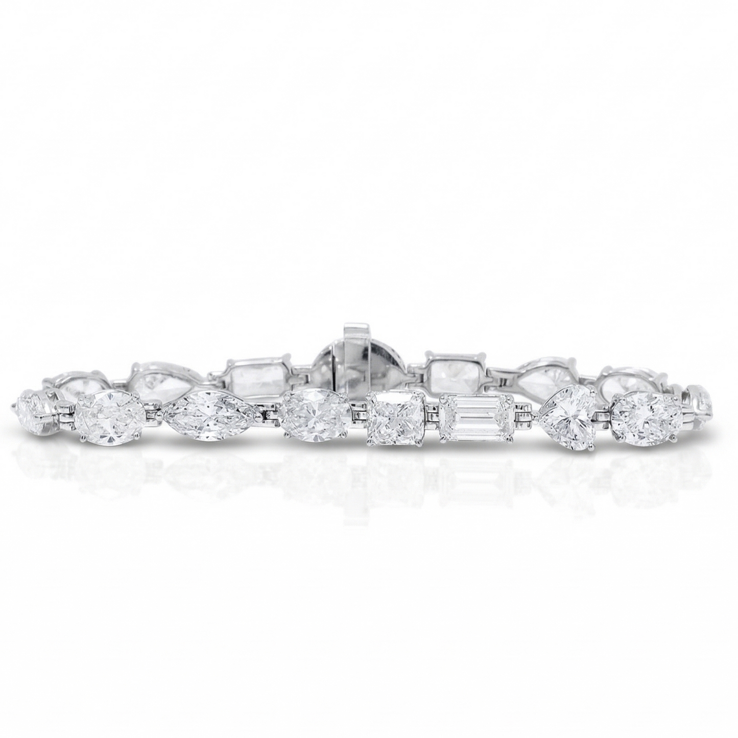 Solitaire Fancy Natural Diamond Tennis  Bracelet