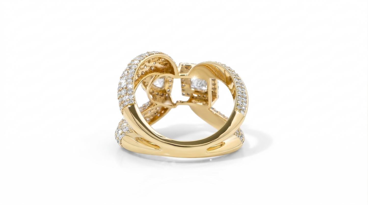 Dual Natural Diamond Ring