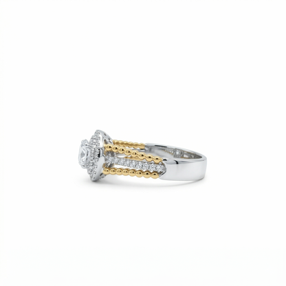 Halo Solitaire Ring
