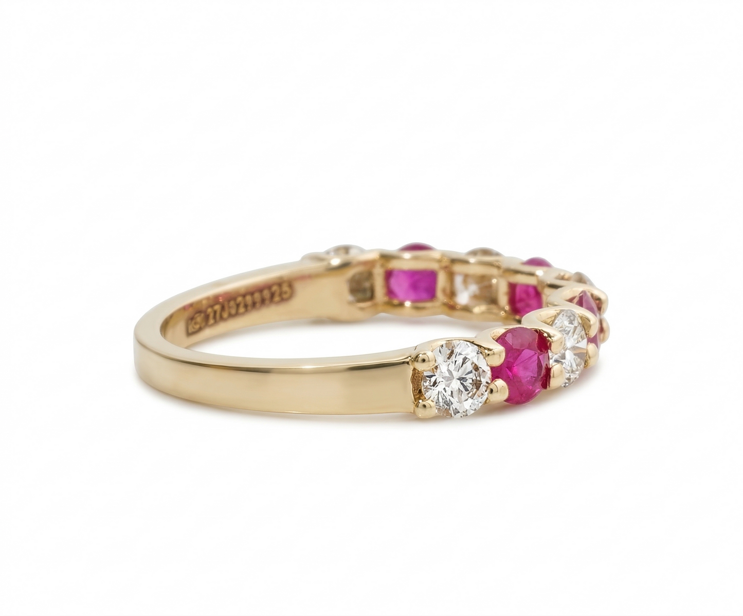 Ruby Diamond Eternity Band