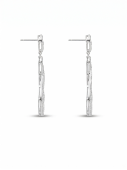 Diamond Infinity Dangle Earrings
