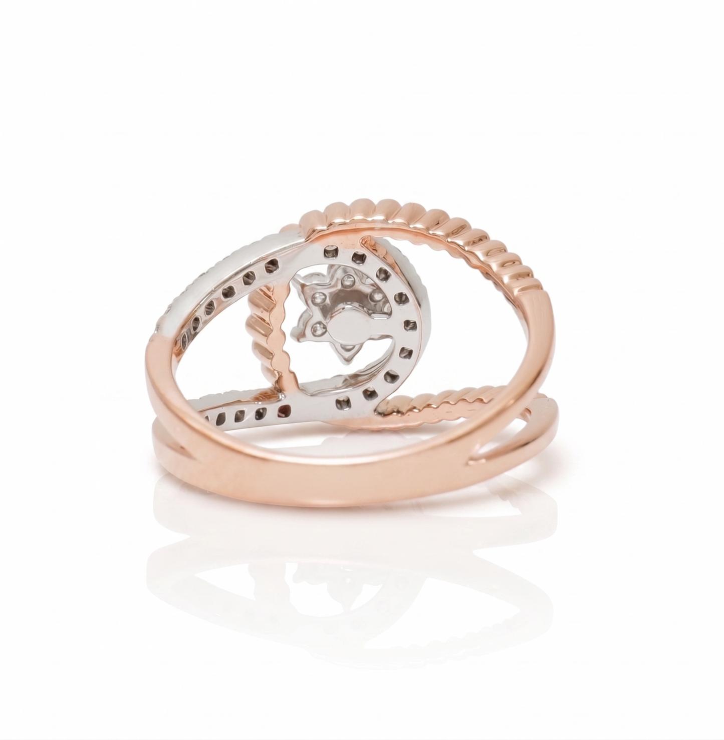 Floral Gold Diamond Ring