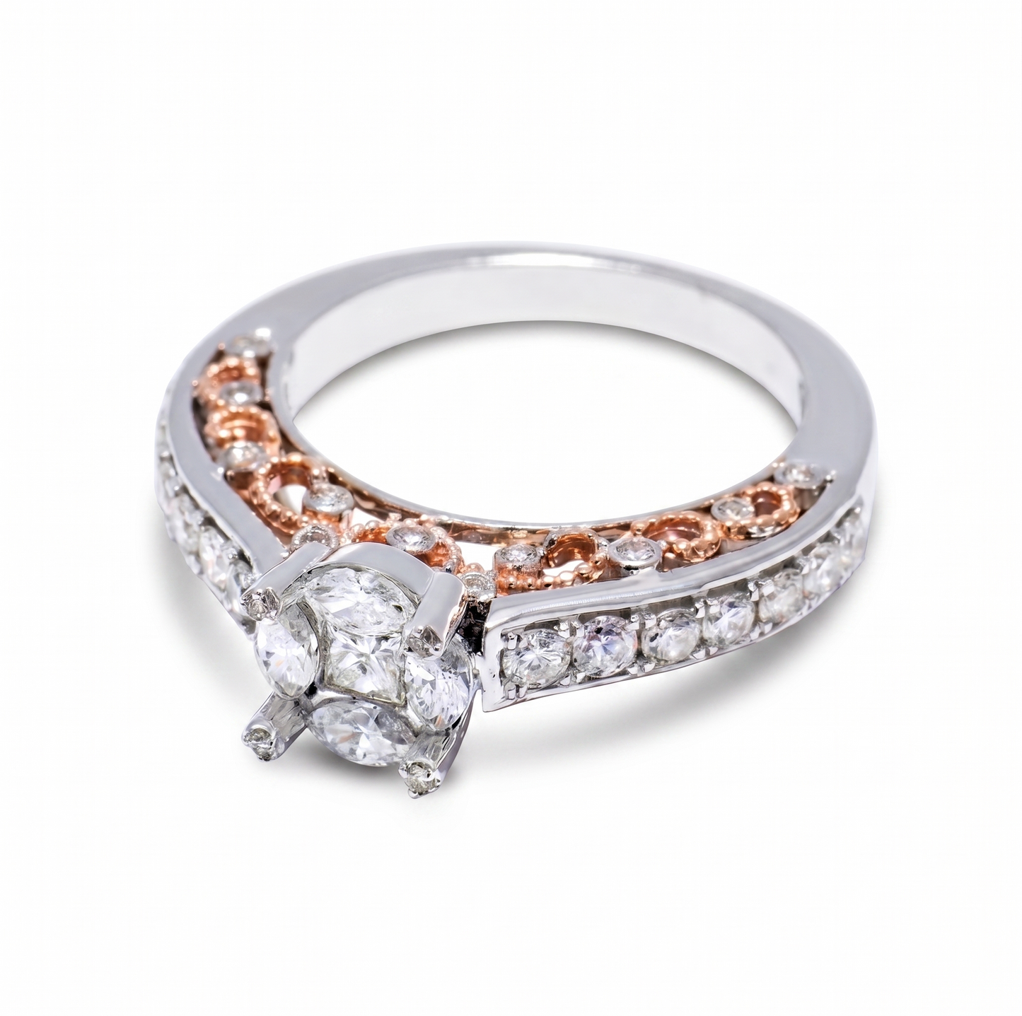 Illusion Set  Fancy Natural Diamond Ring
