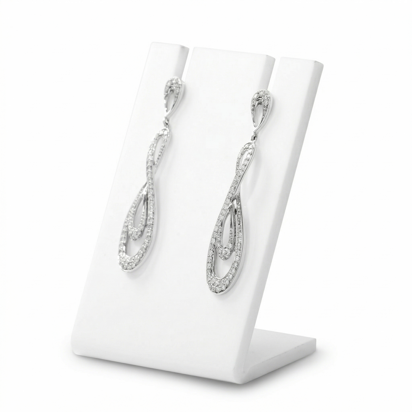 Diamond Infinity Dangle Earrings