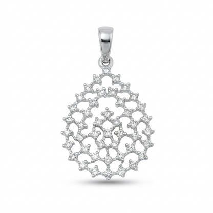 Teardrop Diamond Pendant