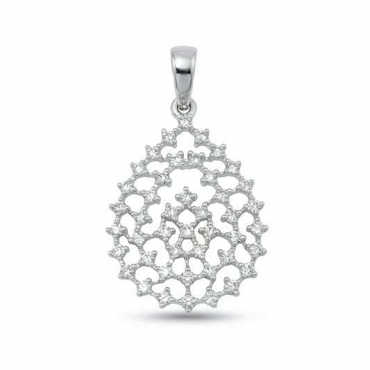 Teardrop Diamond Pendant
