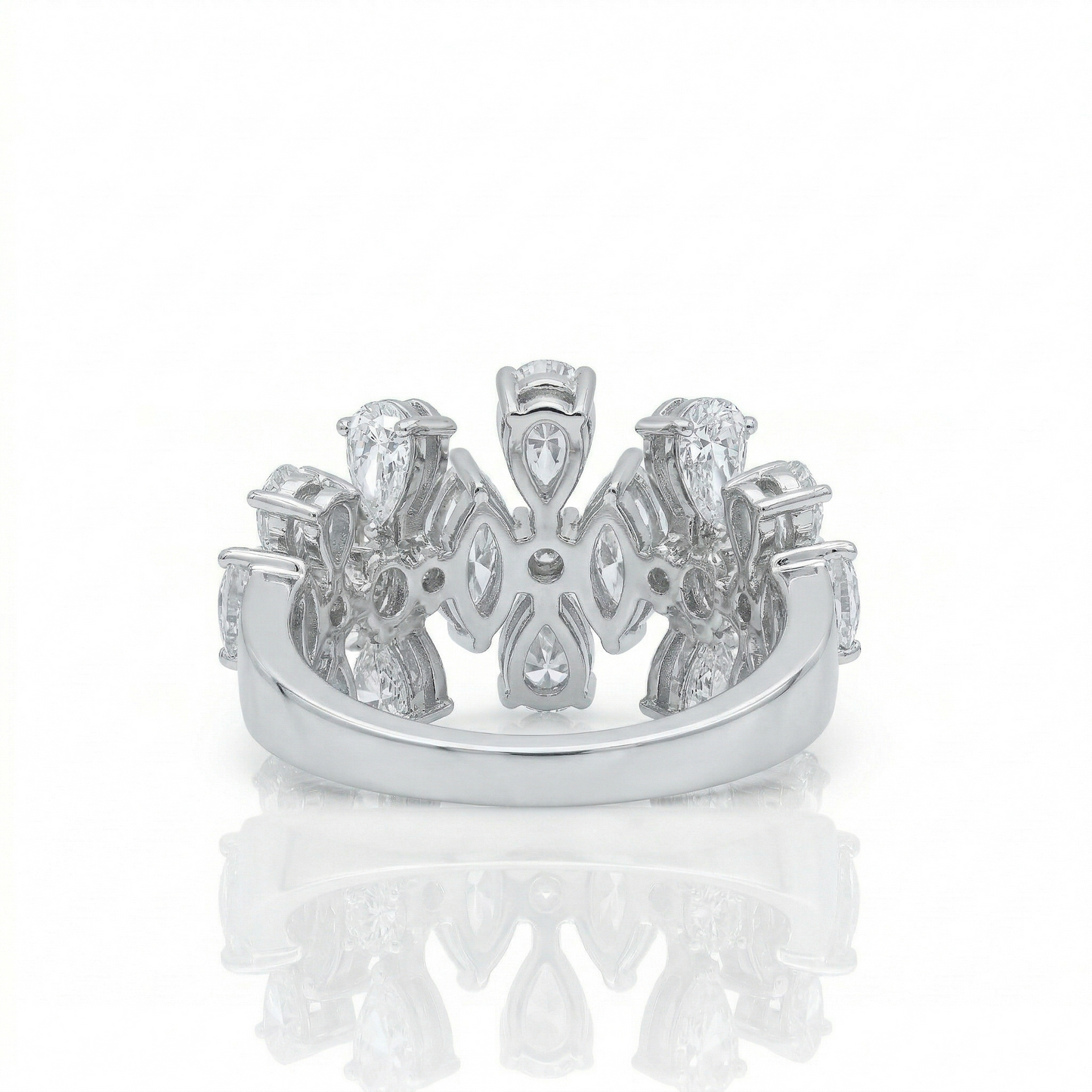 Cluster Floral Fancy Natural Diamond Ring