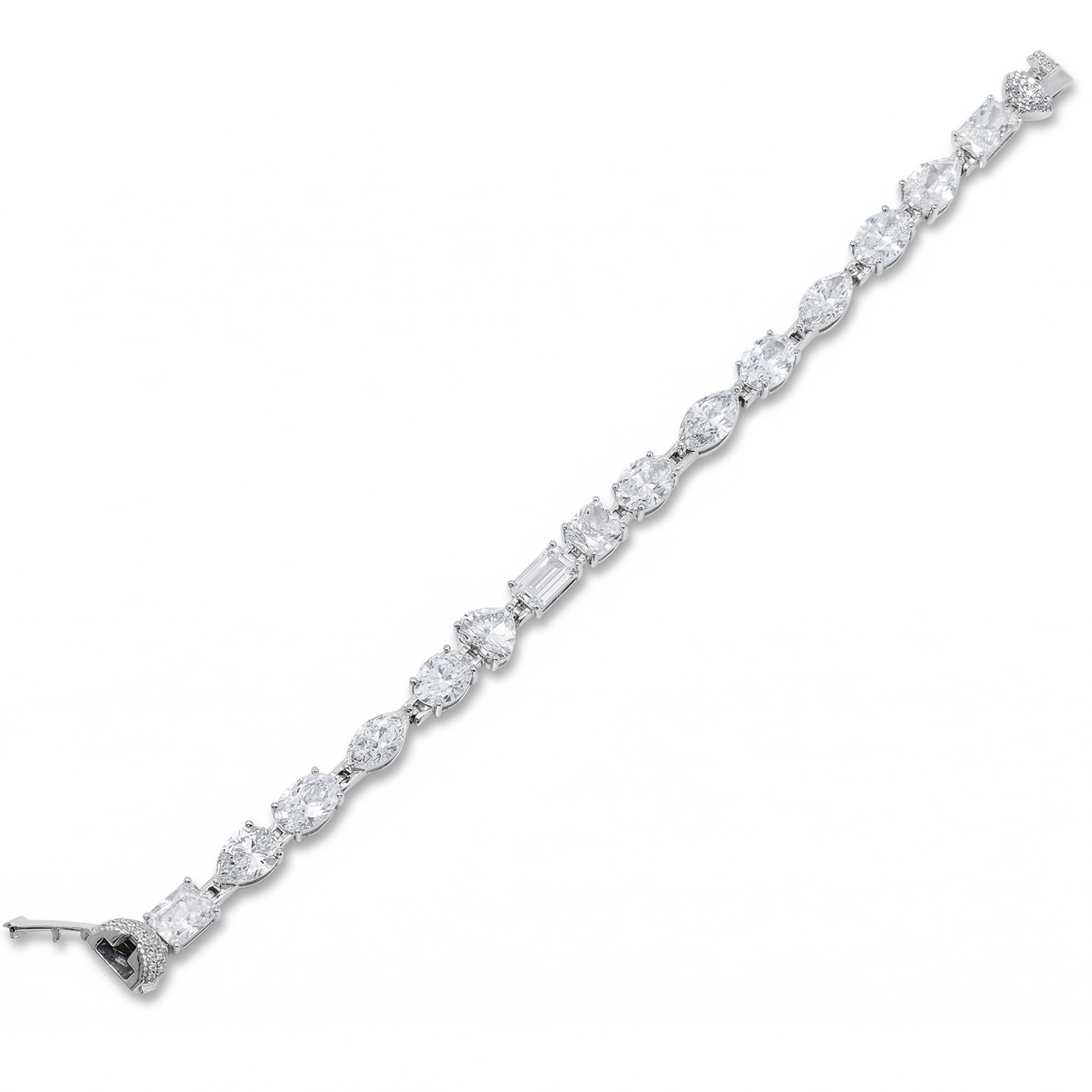 Solitaire Fancy Natural Diamond Tennis  Bracelet