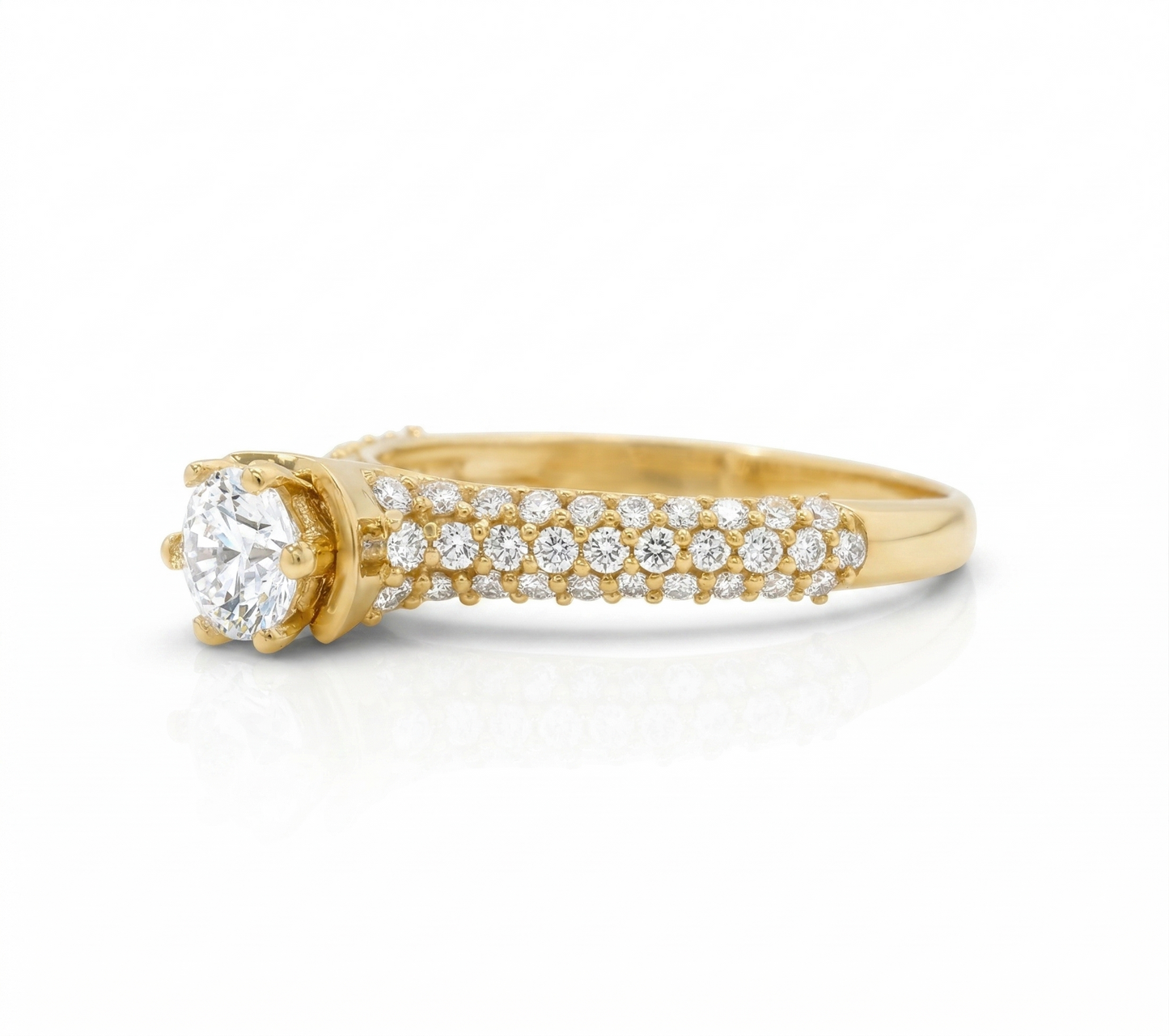 Solitaire Engagement Diamond Ring