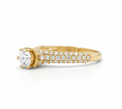 Solitaire Engagement Diamond Ring