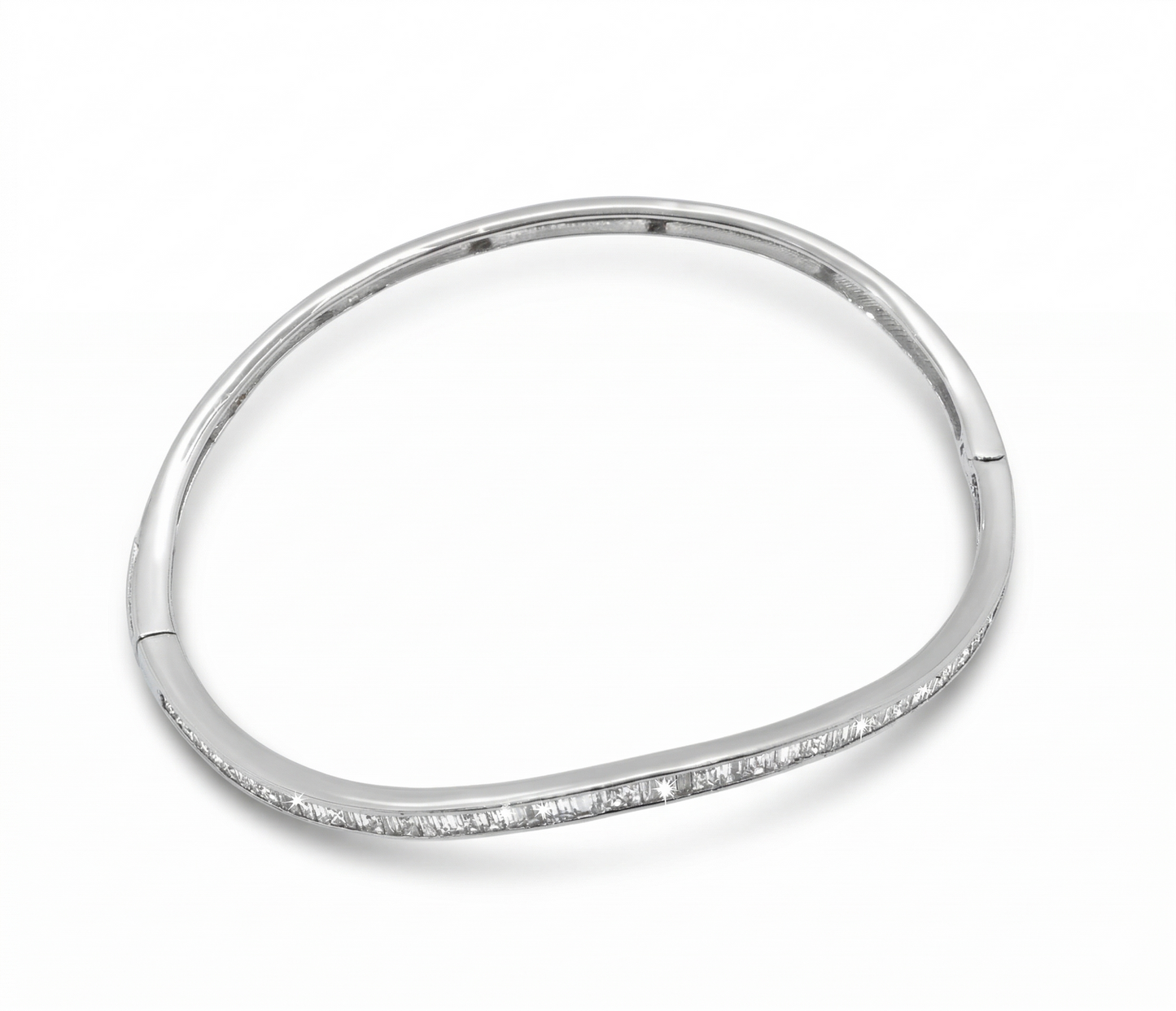 Baguette Natural Diamond Eternity Minimalistic Bracelet