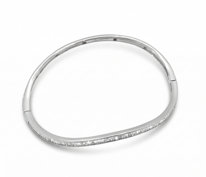 Baguette Natural Diamond Eternity Minimalistic Bracelet
