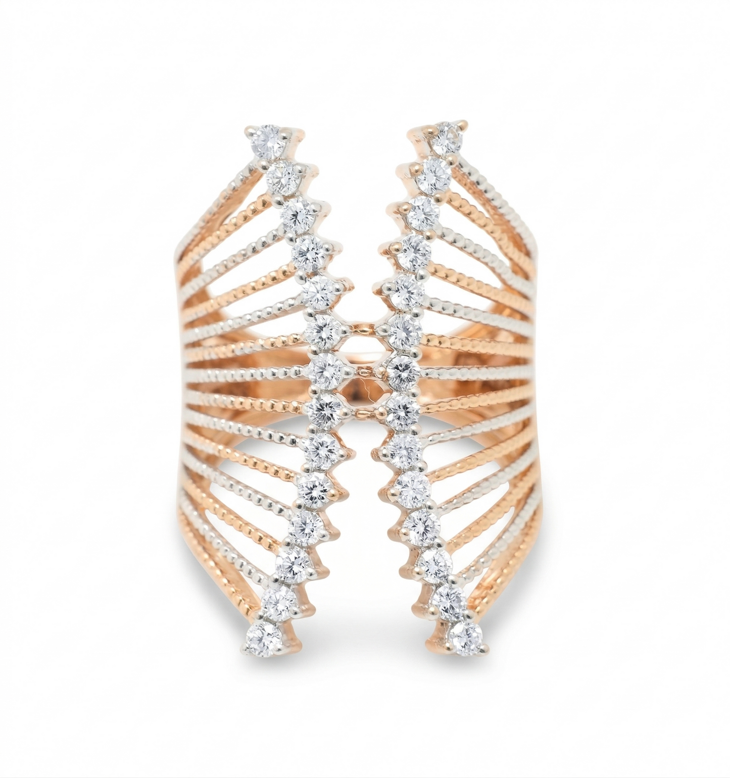 Cage Natural Diamond Band Ring