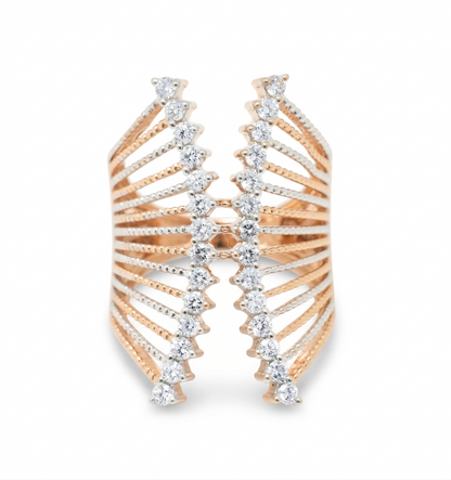 Cage Natural Diamond Band Ring