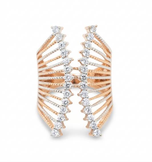 Cage Natural Diamond Band Ring