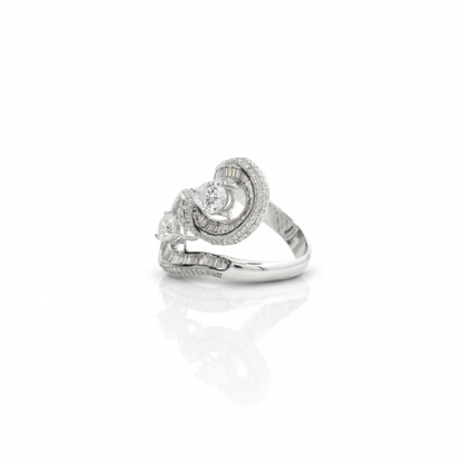 Pear Bypass Diamond Ring