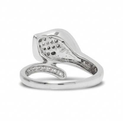 Leaf Natural Diamond Wrap Ring