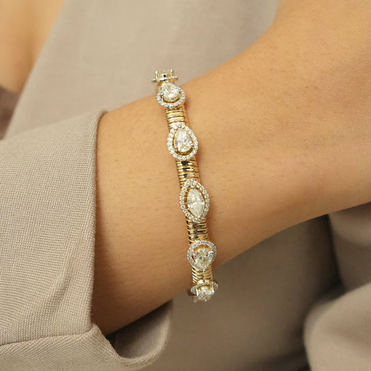 Open Cuff Diamond Bracelet