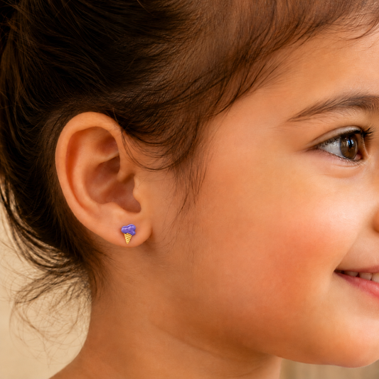 Kids Ice Cream Studs Earrings