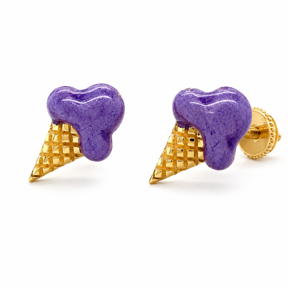 Kids Ice Cream Studs Earrings