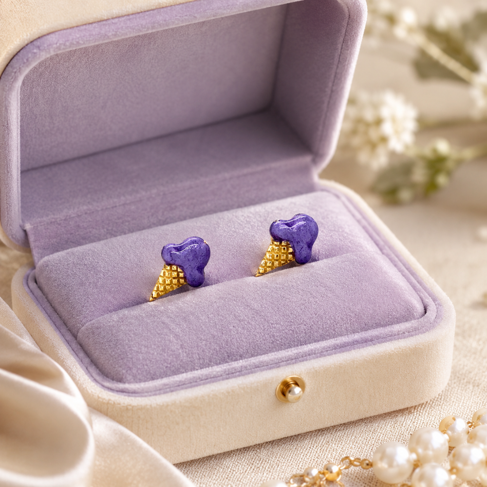 Kids Ice Cream Studs Earrings