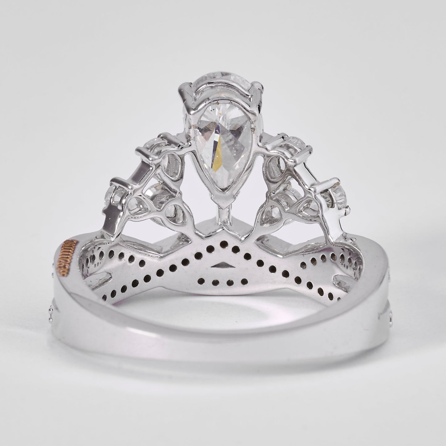 Pear Diamond Cluster Ring