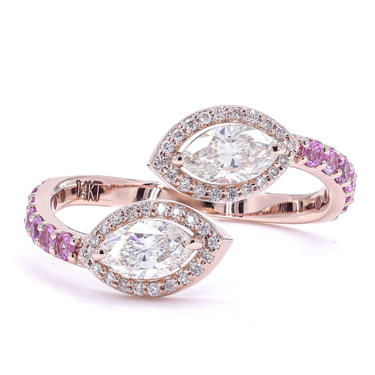 Toi Et Moi Marquise Diamond Ring