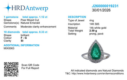 HRD Antwerp laboratory report J260000019231