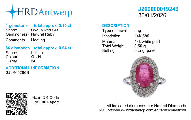 HRD Antwerp laboratory report J260000019246