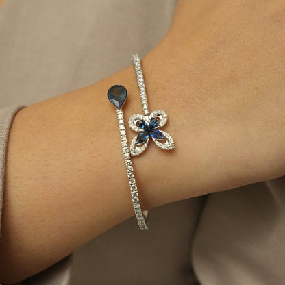 Blue Stone Butterfly Bracelet